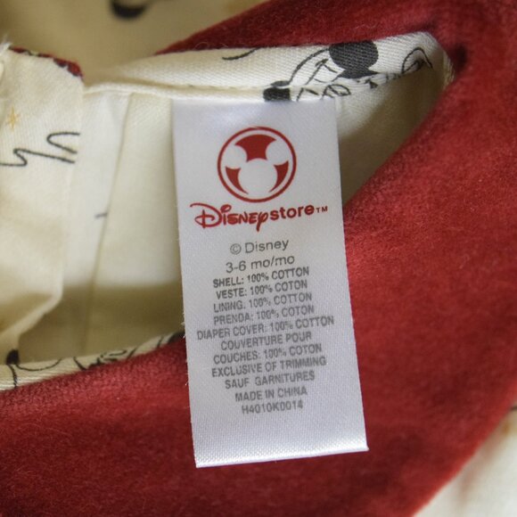 Disney Store 3-6 mo Baby Girl Dress Set Minnie Mickey Skating Winter Snow w/ TAG - Picture 8 of 8